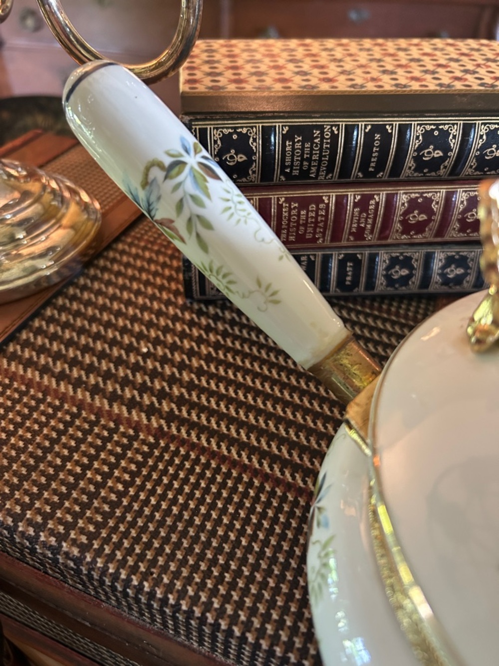 Vintage Chinoiserie Porcelain Silent Butler - Picture 5 of 7